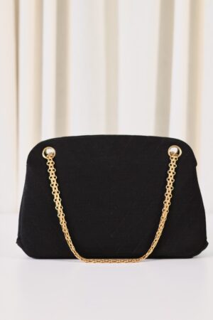 Chanel vintage shoulder bag fabric
