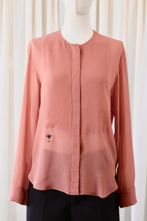 Christian Dior silk blouse pink