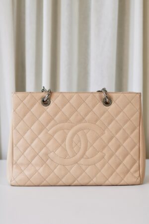 Chanel caviar GST beige shw