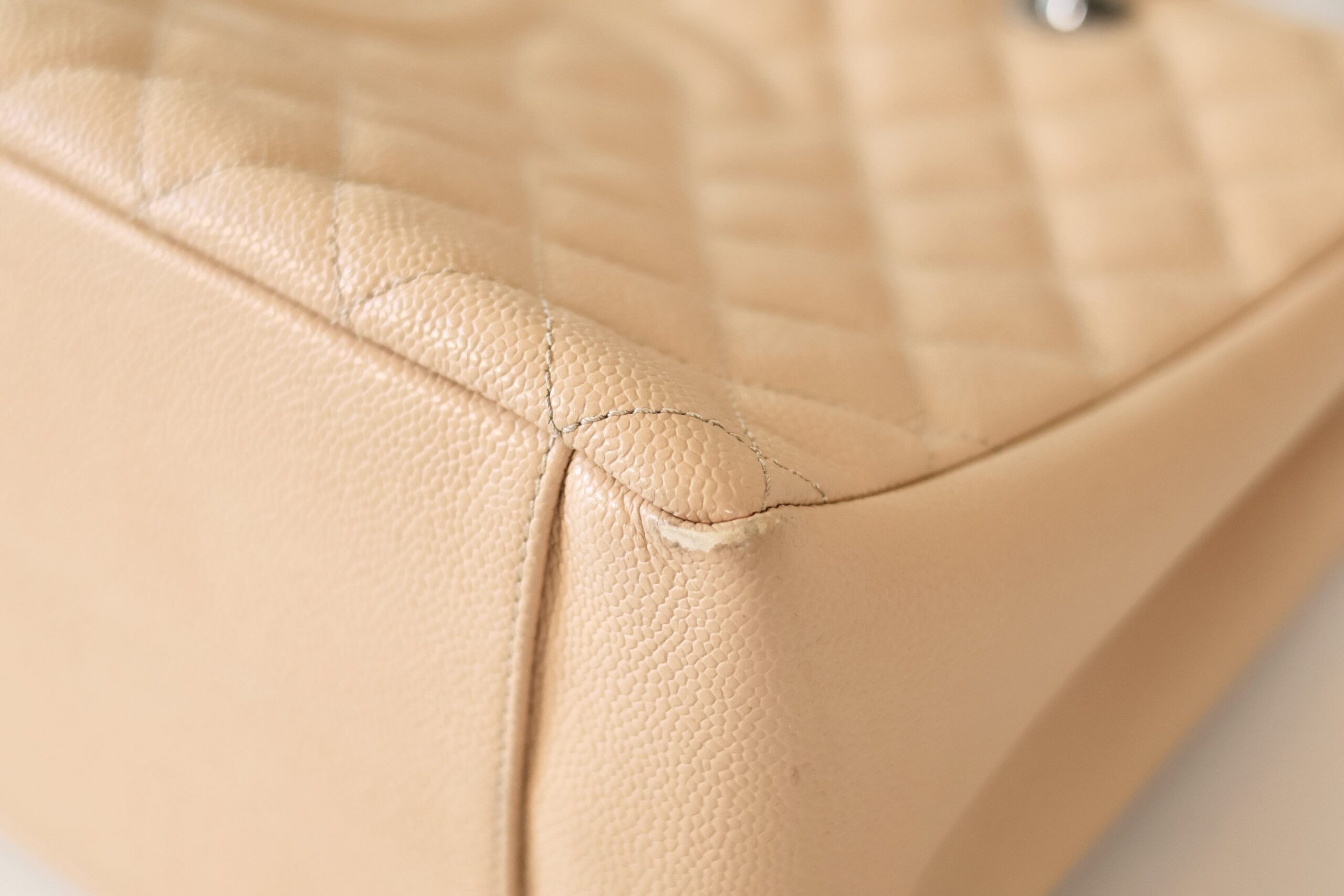 Chanel caviar GST beige shw - Image 9