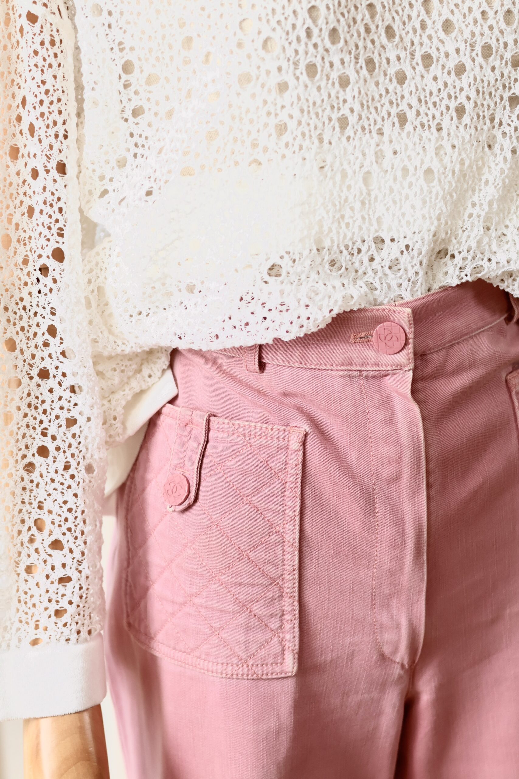 Chanel pink jeans - Image 3