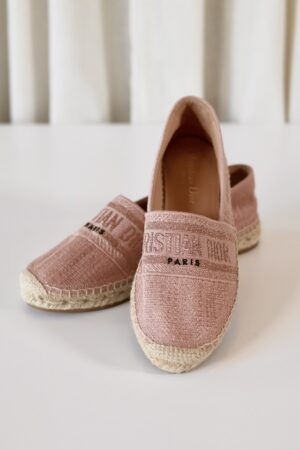 Christian Dior pink espadrilles