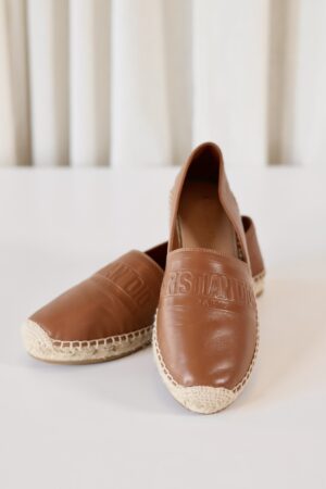 Christian Dior brown espadrilles